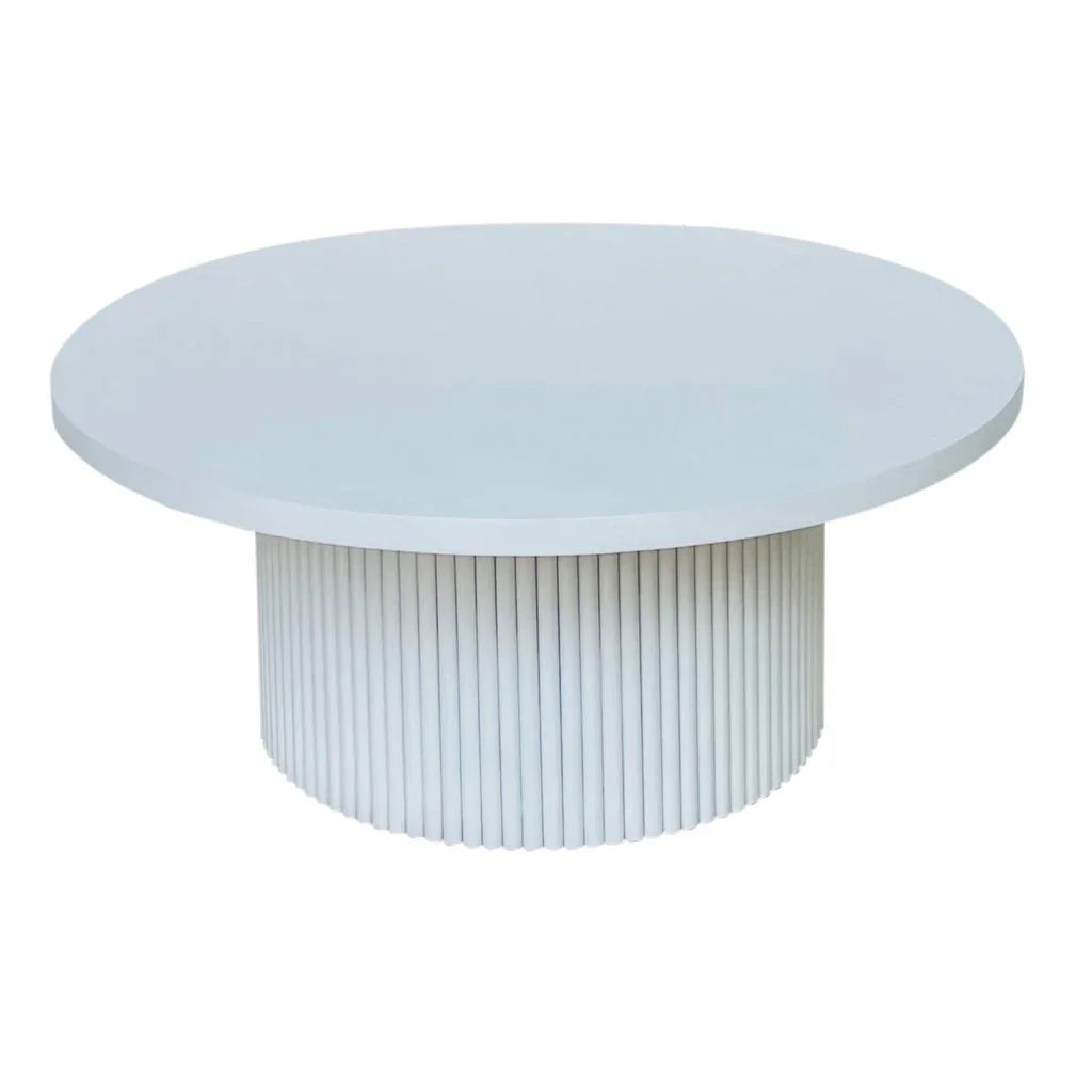 Ellie Sustainable Wooden Round Coffee Table - LOOMLAN - Artesia - Coffee Tables