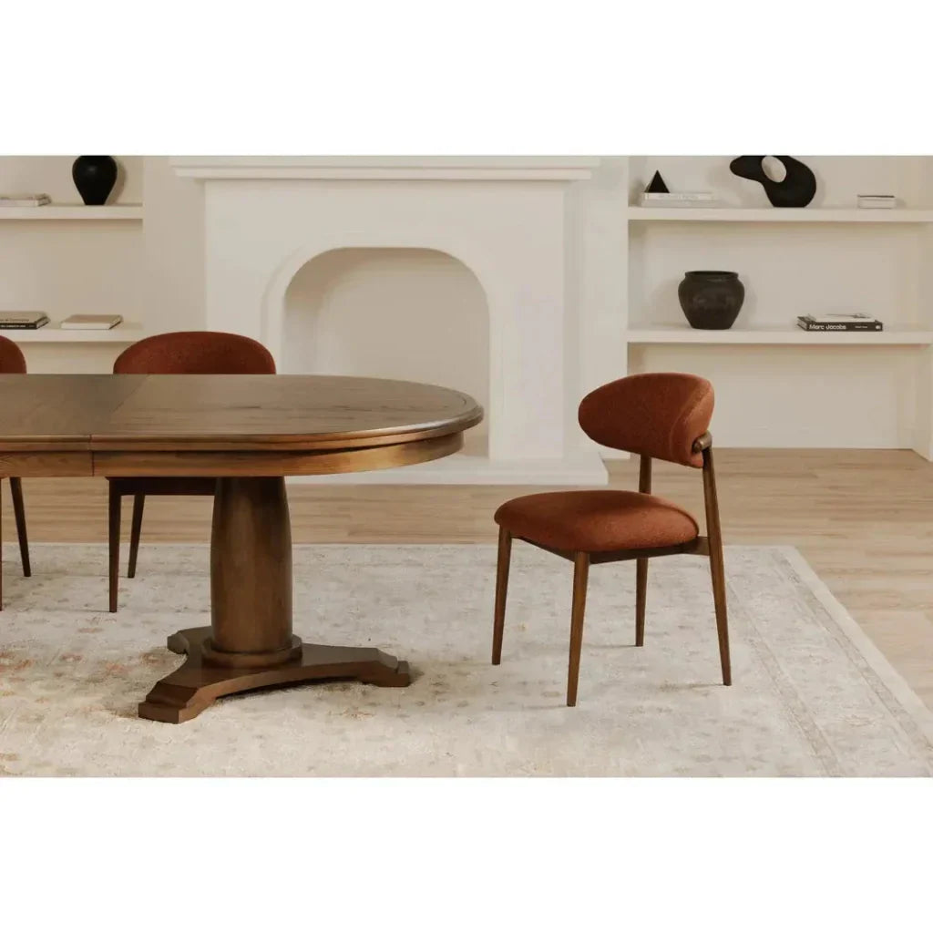 Ellie Wood Frame Armless Dining Chair - LOOMLAN - Moe's Home - Dining Chairs