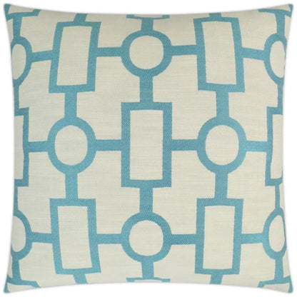Ellington Turquoise Blue Throw Pillow Insert - LOOMLAN - D.V. Kap - Throw Pillows