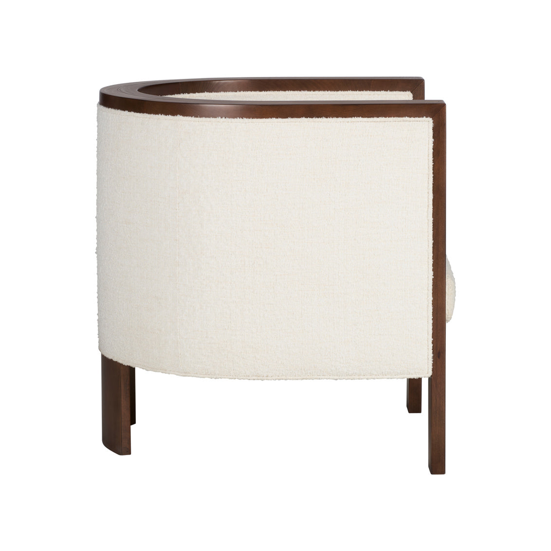 Ellington White Fabric Accent Chair