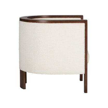 Ellington White Fabric Accent Chair