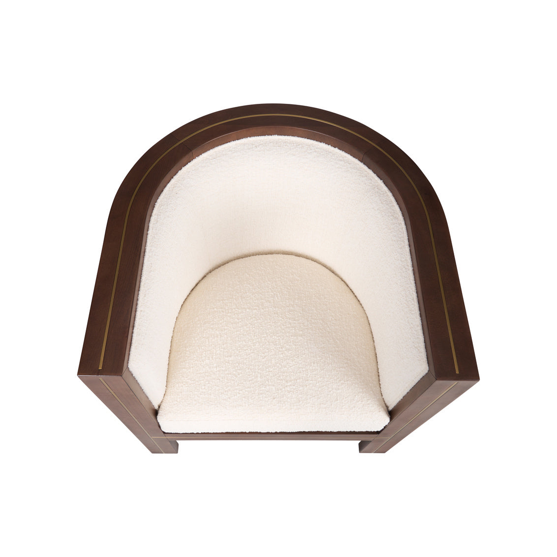 Ellington White Fabric Accent Chair