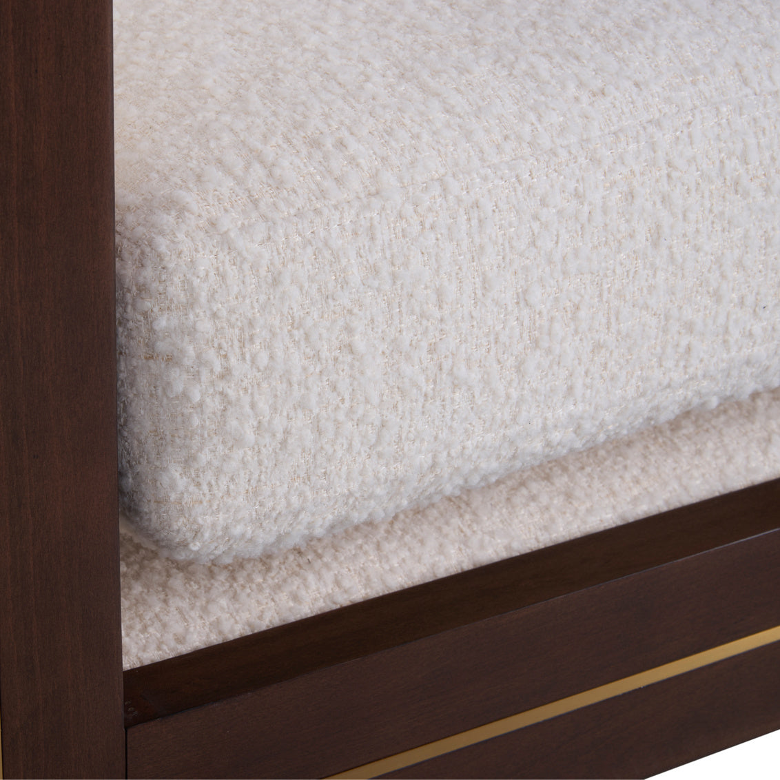 Ellington White Fabric Accent Chair