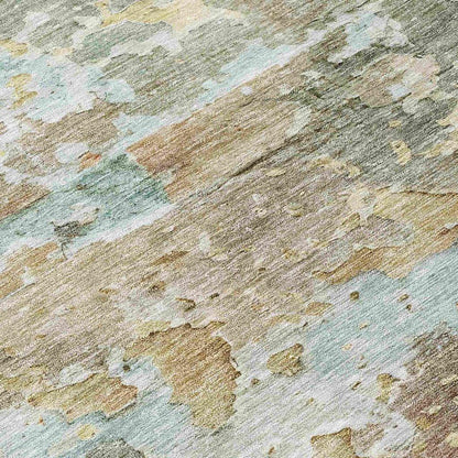 Ellior Brown Washable Indoor - Outdoor Rug - LOOMLAN - LOOMLAN Rugs - Outdoor Rugs