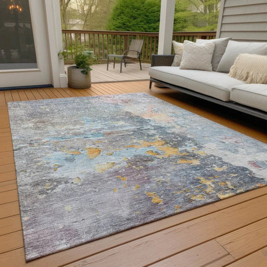 Ellior Granite Washable Indoor - Outdoor Rug - LOOMLAN - LOOMLAN Rugs - Outdoor Rugs