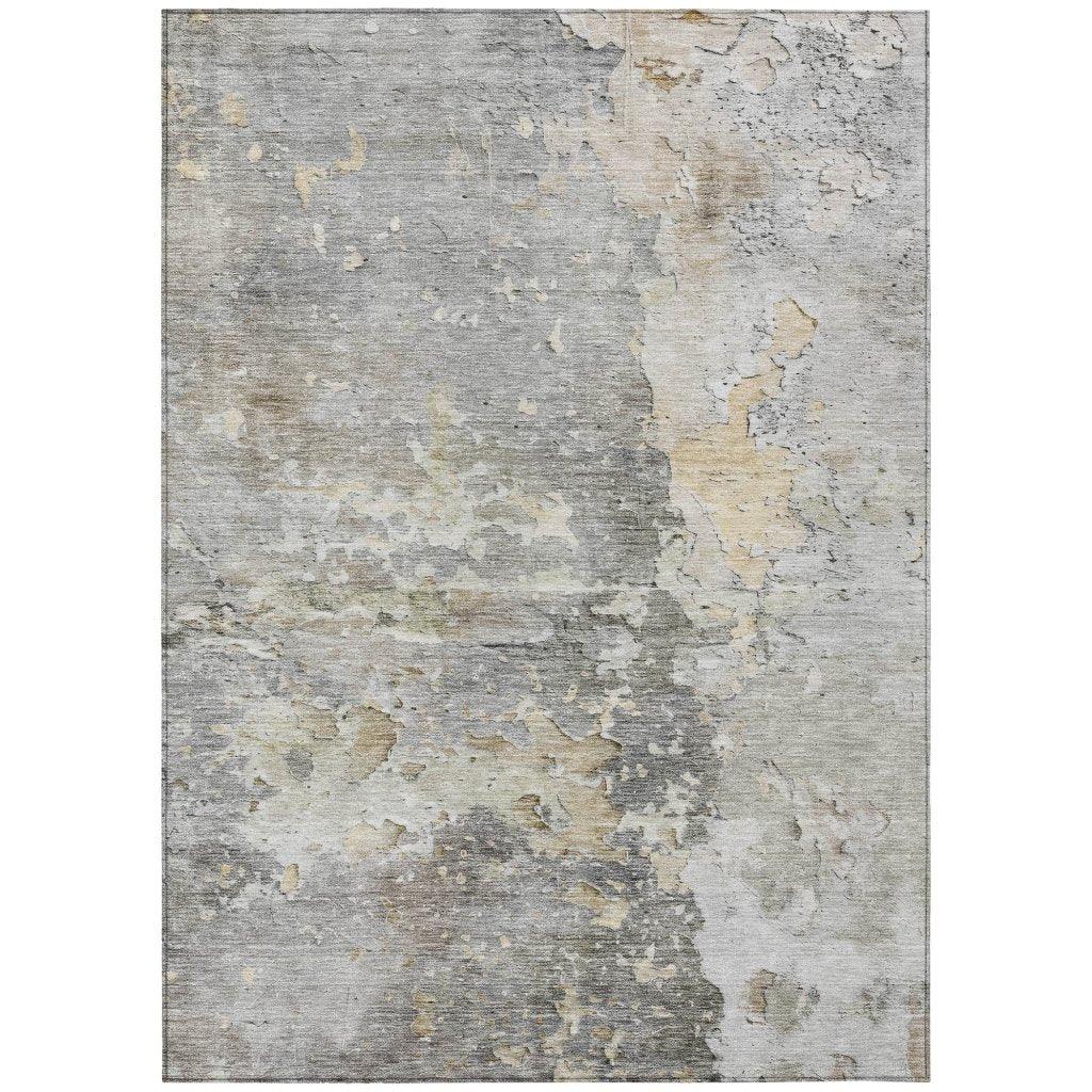 Ellior Gray Washable Indoor - Outdoor Rug - LOOMLAN - LOOMLAN Rugs - Outdoor Rugs