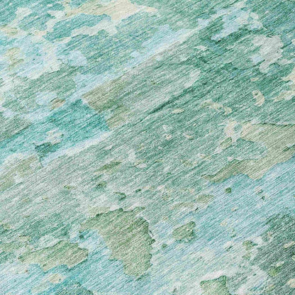 Ellior Green Washable Indoor - Outdoor Rug - LOOMLAN - LOOMLAN Rugs - Outdoor Rugs