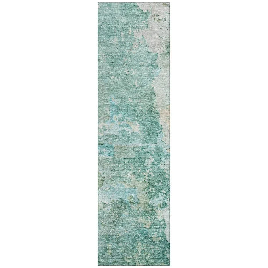 Ellior Green Washable Indoor - Outdoor Rug - LOOMLAN - LOOMLAN Rugs - Outdoor Rugs
