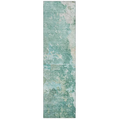 Ellior Green Washable Indoor - Outdoor Rug - LOOMLAN - LOOMLAN Rugs - Outdoor Rugs