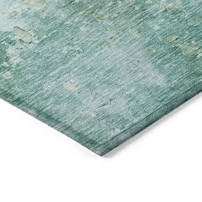 Ellior Green Washable Indoor - Outdoor Rug - LOOMLAN - LOOMLAN Rugs - Outdoor Rugs