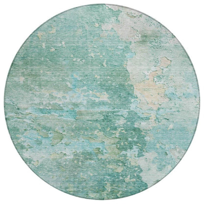 Ellior Green Washable Indoor - Outdoor Rug - LOOMLAN - LOOMLAN Rugs - Outdoor Rugs