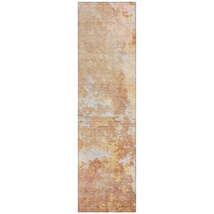 Ellior Orange Washable Indoor - Outdoor Rug - LOOMLAN - LOOMLAN Rugs - Outdoor Rugs