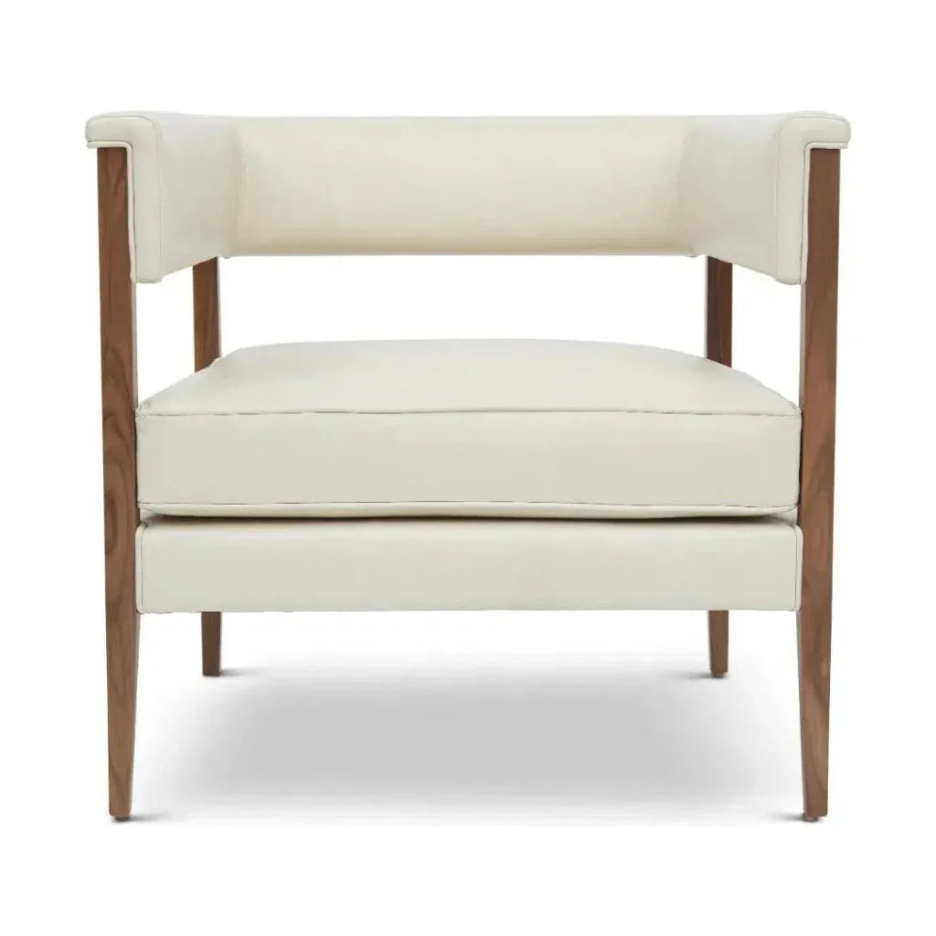 Elliot Semi Aniline Leather Accent Chair - LOOMLAN - One For Victory - Accent Chairs