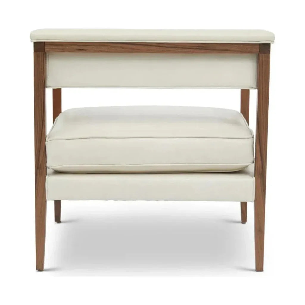 Elliot Semi Aniline Leather Accent Chair - LOOMLAN - One For Victory - Accent Chairs