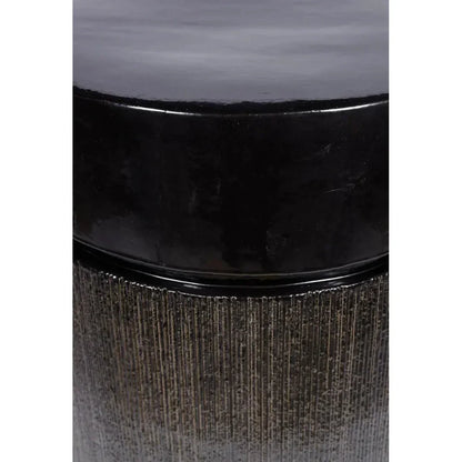 Ellipse Accent Table - Black Outdoor End Table - LOOMLAN - Seasonal Living - Outdoor Side Tables