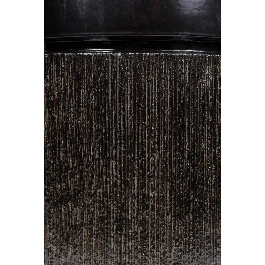 Ellipse Accent Table - Black Outdoor End Table - LOOMLAN - Seasonal Living - Outdoor Side Tables