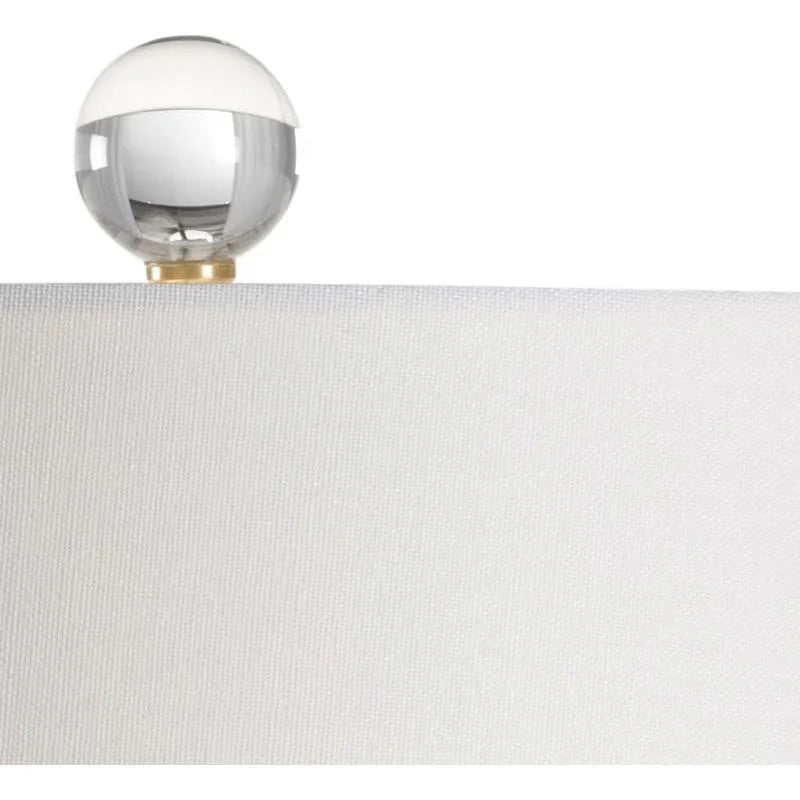 Ellis Ceramic Made White Table Lamp - LOOMLAN - Wildwood - Table Lamps