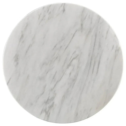 Elliston Trumpet Marble Topped Round Table - LOOMLAN - Furniture Classics - Side Tables