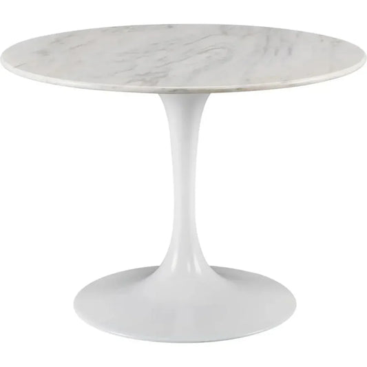 Elliston Trumpet Marble Topped Round Table - LOOMLAN - Furniture Classics - Side Tables