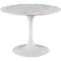 Elliston Trumpet Marble Topped Round Table - LOOMLAN - Furniture Classics - Side Tables