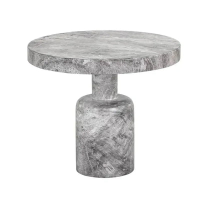 Elmira Concrete Outdoor Round Side Table - LOOMLAN - SUNPAN - Outdoor Side Tables