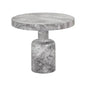 Elmira Concrete Outdoor Round Side Table - LOOMLAN - SUNPAN - Outdoor Side Tables