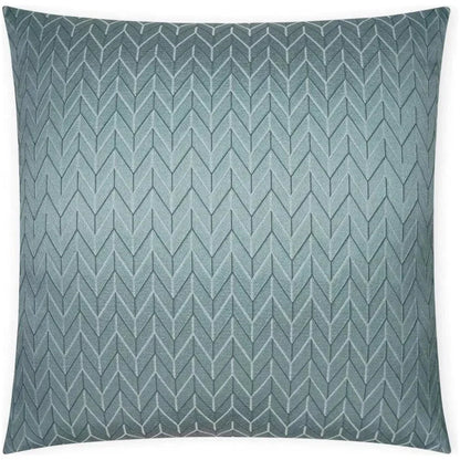 Elodie Aqua Chevron Glam Mist Large Throw Pillow Insert - LOOMLAN - D.V. Kap - Throw Pillows