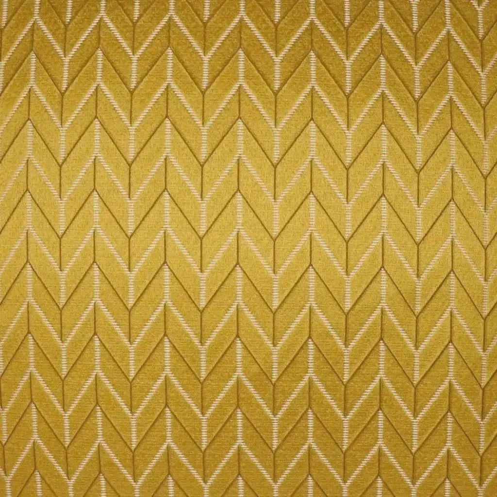 Elodie Gold Chevron Glam Yellow Gold Large Throw Pillow - LOOMLAN - D.V. Kap - Throw Pillows