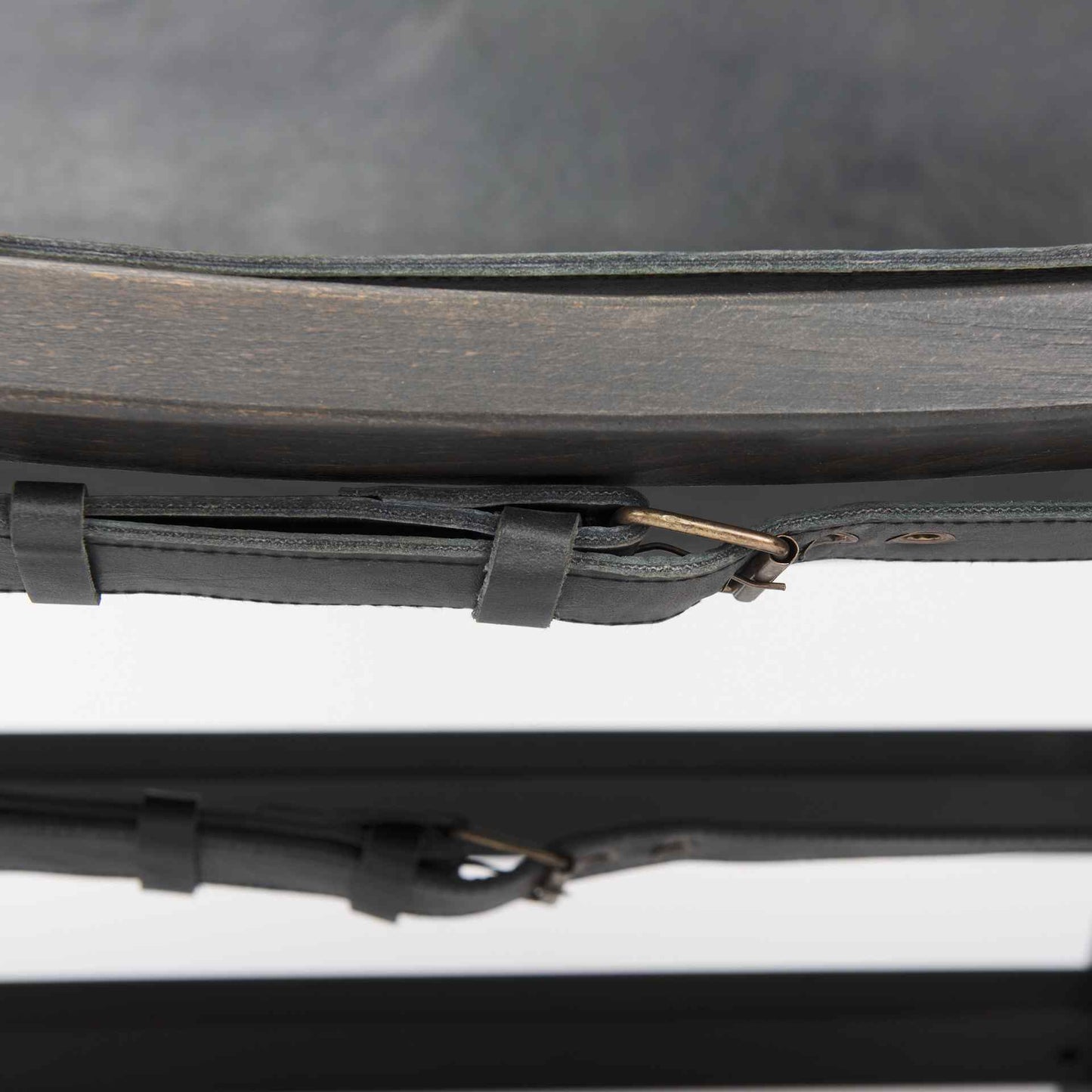 Elodie Leather Armless Accent Chair