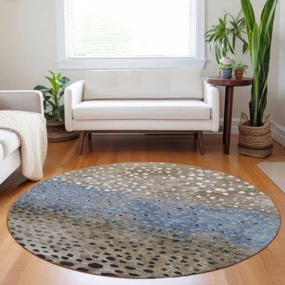 Eloisia Brown Washable Indoor - Outdoor Rug - LOOMLAN - LOOMLAN Rugs - Outdoor Rugs