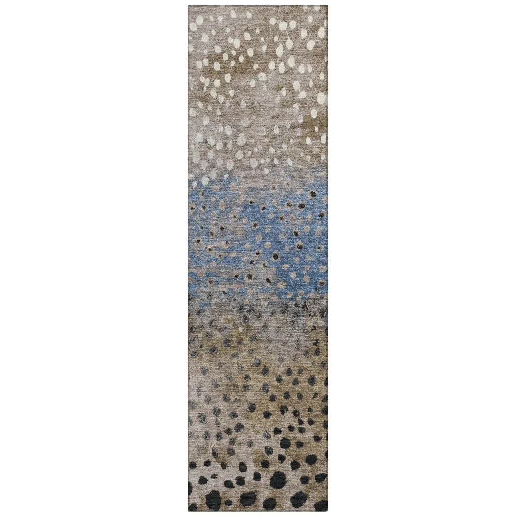 Eloisia Brown Washable Indoor - Outdoor Rug - LOOMLAN - LOOMLAN Rugs - Outdoor Rugs