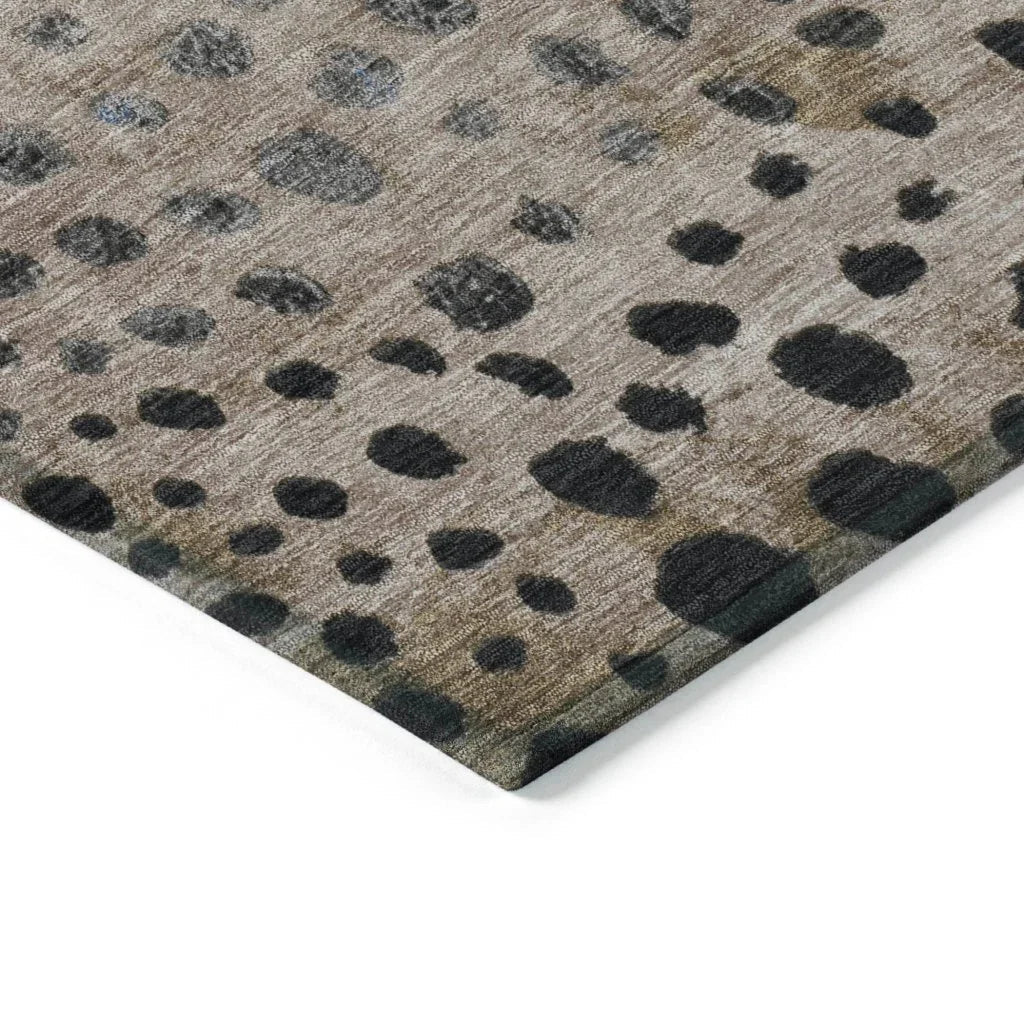 Eloisia Brown Washable Indoor - Outdoor Rug - LOOMLAN - LOOMLAN Rugs - Outdoor Rugs