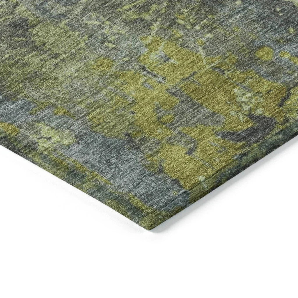 Elon Green Washable Indoor - Outdoor Rug - LOOMLAN - LOOMLAN Rugs - Outdoor Rugs