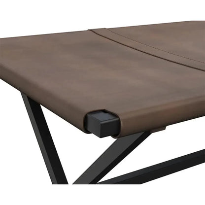 Elon Leather Backless Bench - LOOMLAN - SUNPAN - Bedroom Benches