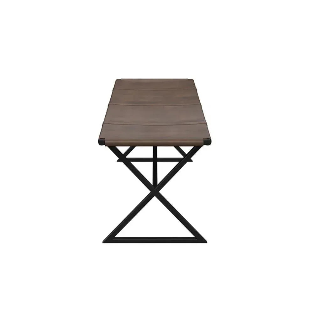 Elon Leather Backless Bench - LOOMLAN - SUNPAN - Bedroom Benches