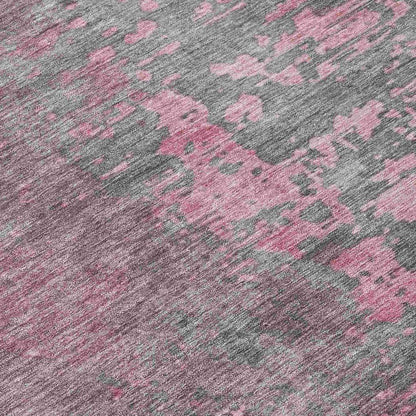 Elon Pink Washable Indoor - Outdoor Rug - LOOMLAN - LOOMLAN Rugs - Outdoor Rugs