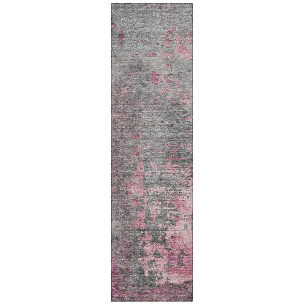 Elon Pink Washable Indoor - Outdoor Rug - LOOMLAN - LOOMLAN Rugs - Outdoor Rugs