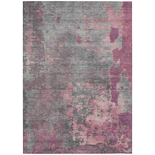 Elon Pink Washable Indoor - Outdoor Rug - LOOMLAN - LOOMLAN Rugs - Outdoor Rugs