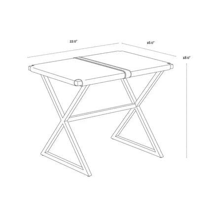 Elon Vintage Leather Stool - LOOMLAN - SUNPAN - Poufs and Stools