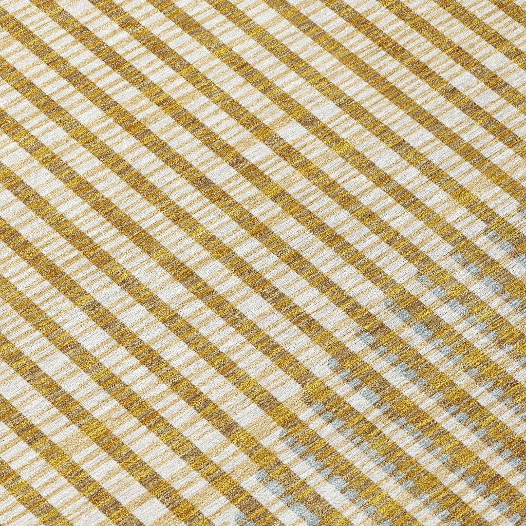 Elowen Gold Washable Indoor-Outdoor Rug-Outdoor Rugs-LOOMLAN Rugs-LOOMLAN