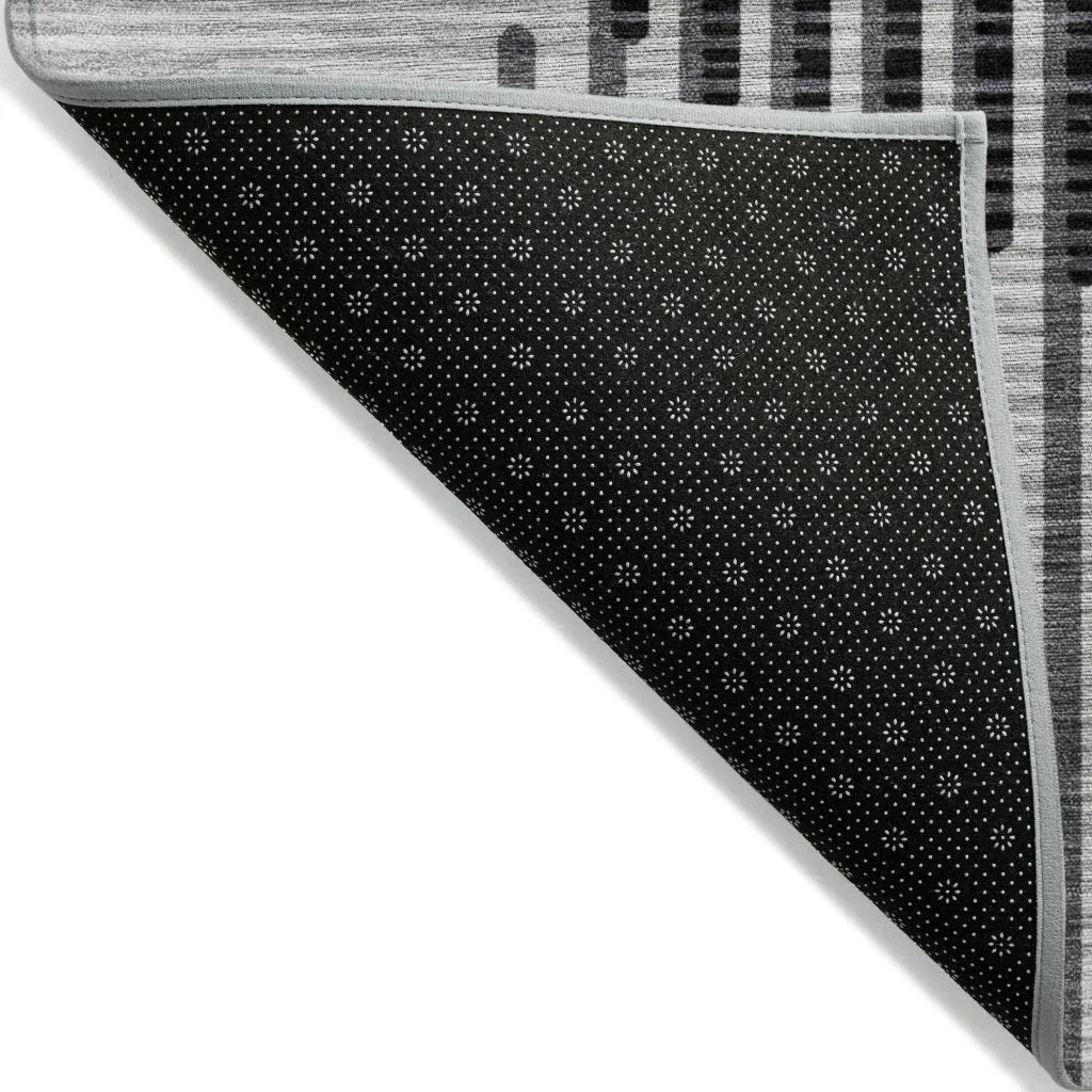 Elowen Gray Washable Indoor-Outdoor Rug-Outdoor Rugs-LOOMLAN Rugs-LOOMLAN