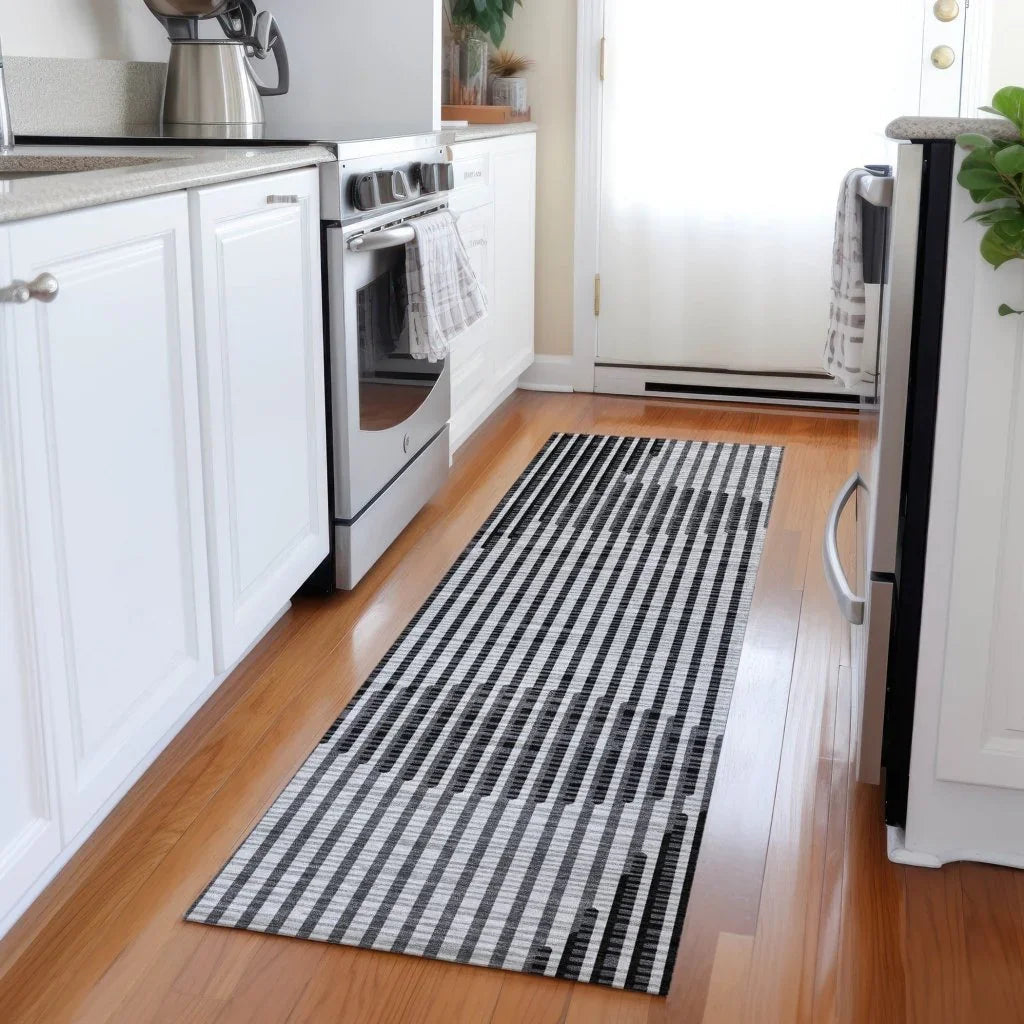 Elowen Gray Washable Indoor-Outdoor Rug-Outdoor Rugs-LOOMLAN Rugs-LOOMLAN