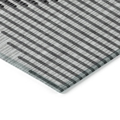 Elowen Gray Washable Indoor-Outdoor Rug-Outdoor Rugs-LOOMLAN Rugs-LOOMLAN
