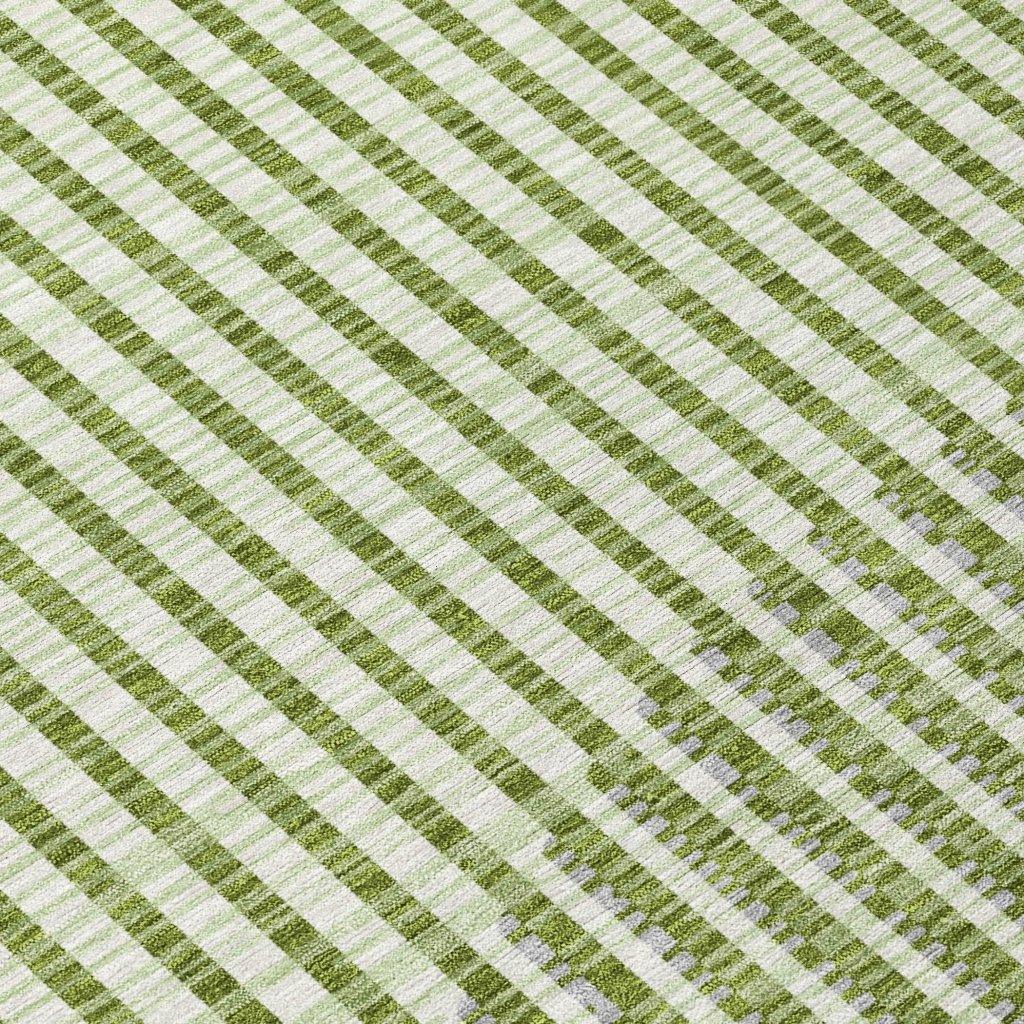 Elowen Green Washable Indoor-Outdoor Rug-Outdoor Rugs-LOOMLAN Rugs-LOOMLAN