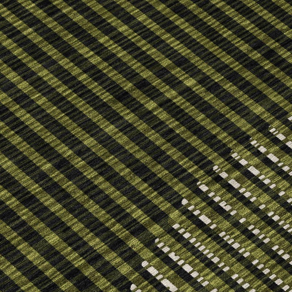 Elowen Olive Washable Indoor-Outdoor Rug-Outdoor Rugs-LOOMLAN Rugs-LOOMLAN