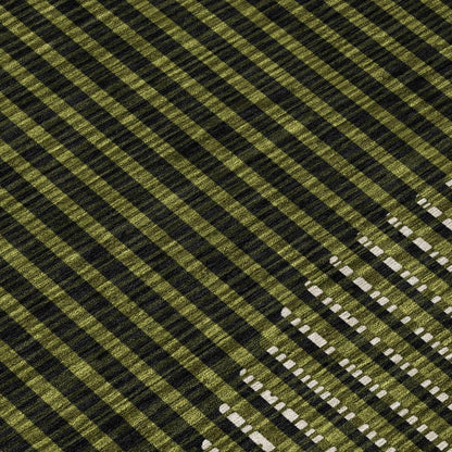 Elowen Olive Washable Indoor-Outdoor Rug-Outdoor Rugs-LOOMLAN Rugs-LOOMLAN