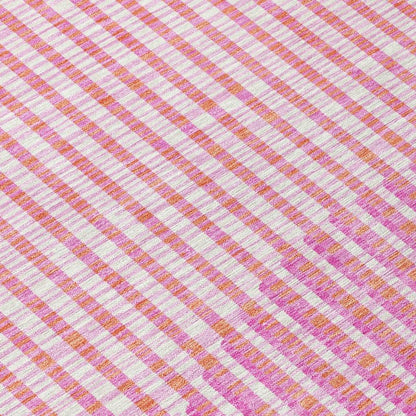 Elowen Pink Washable Indoor-Outdoor Rug-Outdoor Rugs-LOOMLAN Rugs-LOOMLAN