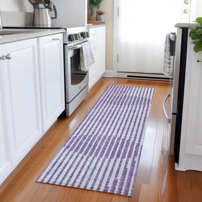 Elowen Purple Washable Indoor-Outdoor Rug-Outdoor Rugs-LOOMLAN Rugs-LOOMLAN