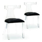 Elsa Acrylic Made Armless Chair (Set of 2) - LOOMLAN - Wildwood - Dining Chairs