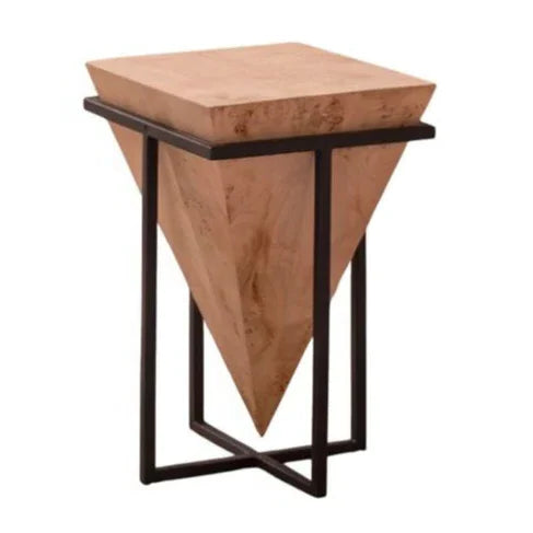 Elsinra Wooden Square Accent Table